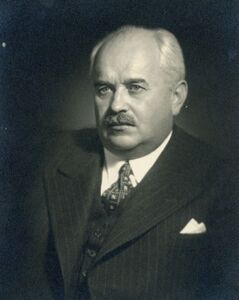 Napoleon Korzon, prezes Rady Interesantów Portu Gdyńskiego.