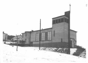 Kościół pw. Św. Rodziny – zdjęcie archiwalne.