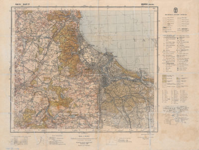 Mapa sztabowa Gdańska i okolic