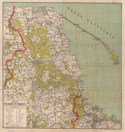 Mapa Polskiego Wybrzeża