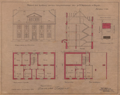 Projekt na budowę domu mieszkalnego dla p. Fr. Treppnera w Gdyni