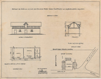 Projekt na budowę chlewa dla rolnika pana Jana Treppnera w Wybudowaniu -Chylonia