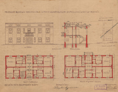 Projekt budowy oficyny dla w. pana Władysława Sypniewskiego w Gdyni