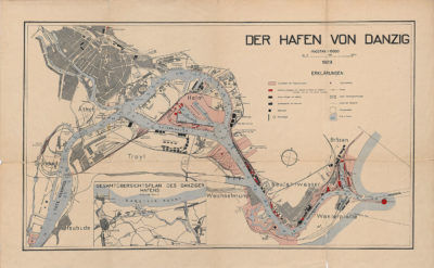 Plan: Der hafen von Danzig. Port gdański