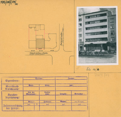 Karta ewidencyjna budynku przy Skwerze Kościuszki 16 w Gdyni