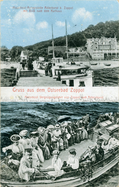 Pocztówka „Gruss aus dem Ostseebad Zoppot”