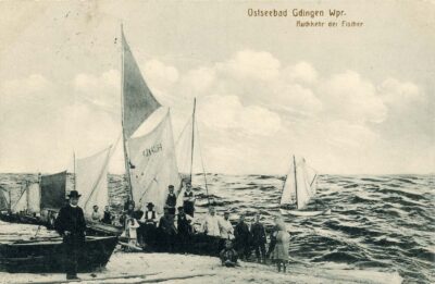 „Ostseebad Gdingen Wpr. Ruckkehr der Fisher” [Gdynia. Powrót rybaków]