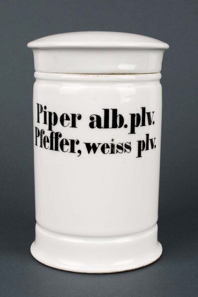 Pojemnik apteczny „Piper alb. plv./ Pfeffer, weiss plv.”
