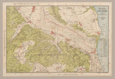 „Wander-Karte von der Königl. Forst Kielau, Gdingen, Oxhöft, Sagorsch” (Mapa turystyczna Lasów Królewskich. Chyloni, Gdyni, Oksywia, Zagórza)