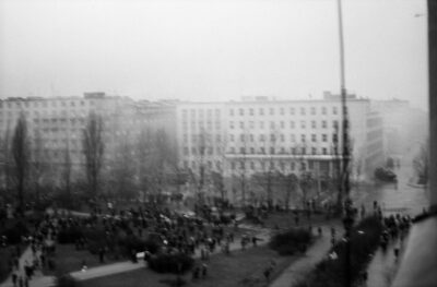 Protesty robotników gdyńskich 17 grudnia 1970 roku w rejonie przystanku SKM Wzgórze Nowotki (obecnie św. Maksymiliana)
