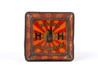 Puszka metalowa po herbacie „Z Kopernikiem”