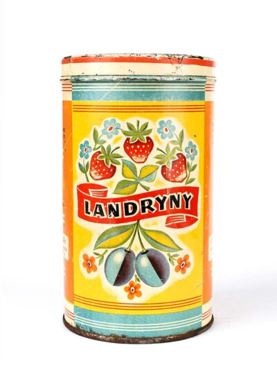 Puszka metalowa po landrynkach „Odra”