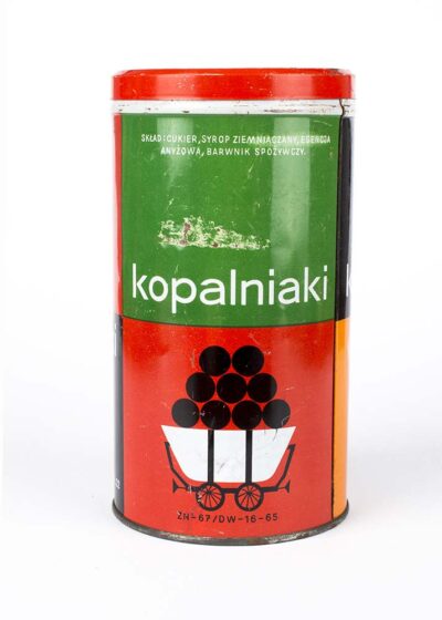 Puszka  metalowa po cukierkach „Kopalniaki”
